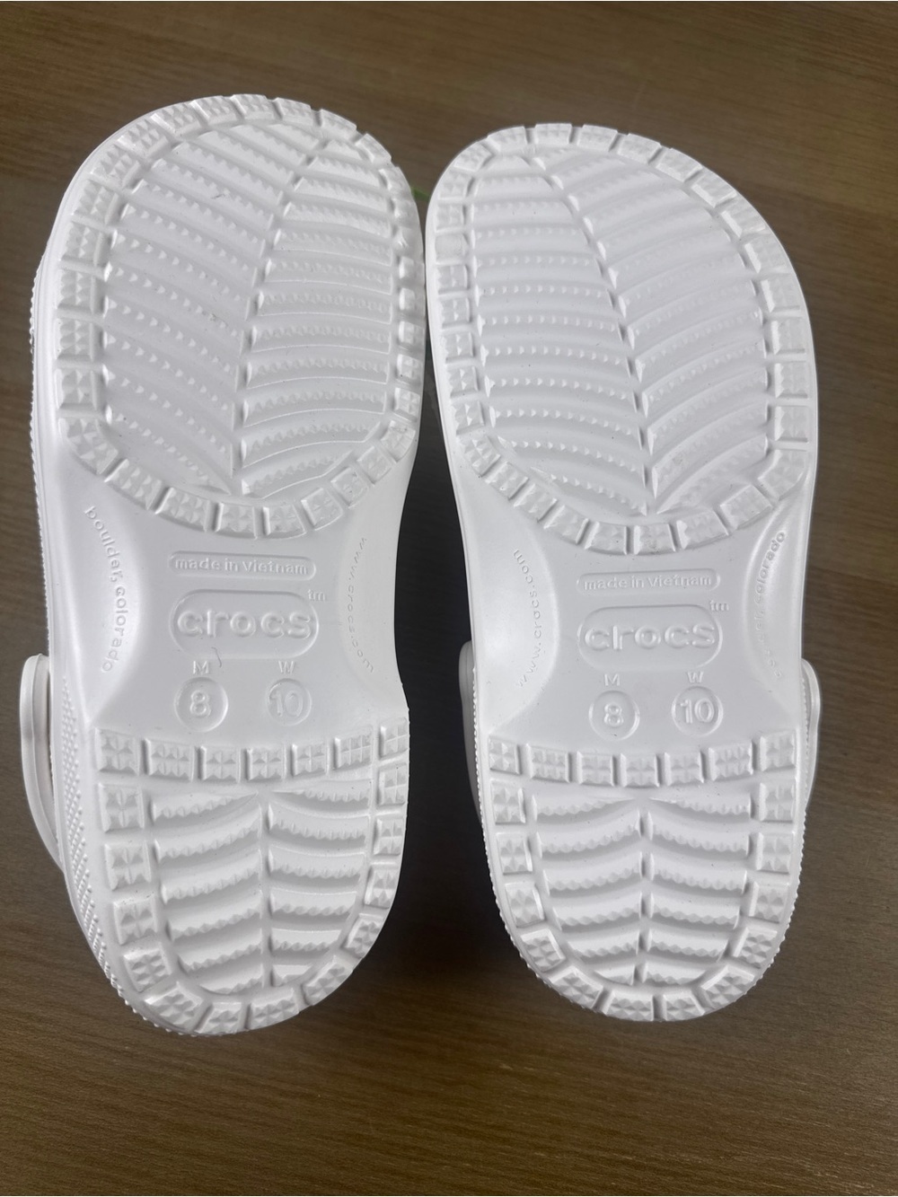 Crocs Adult Unisex Classic Clog Sandal Style# 10001-100 Woman’s 10 Men’s 8 White - Picture 5 of 5